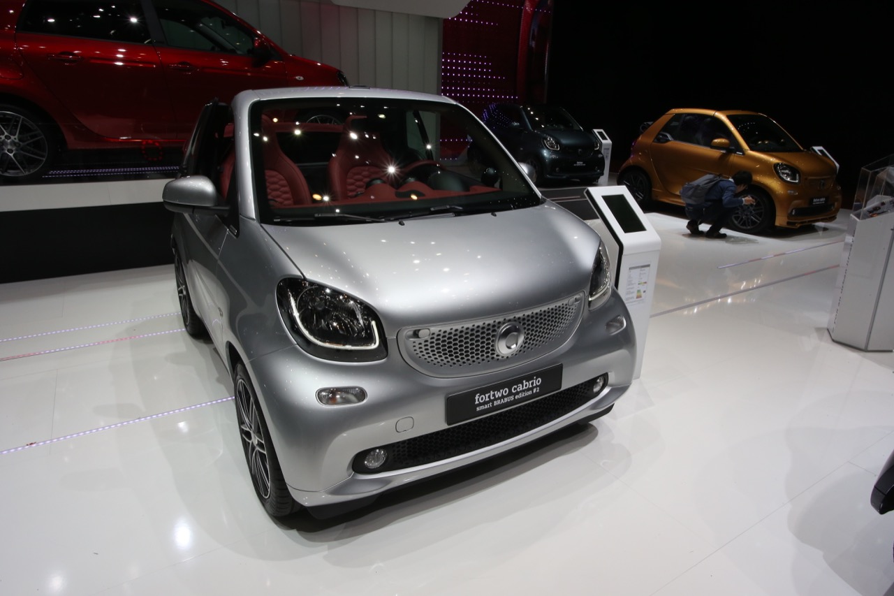 Smart ForTwo Cabrio Brabus Foto Live - Salone di Ginevra 2017