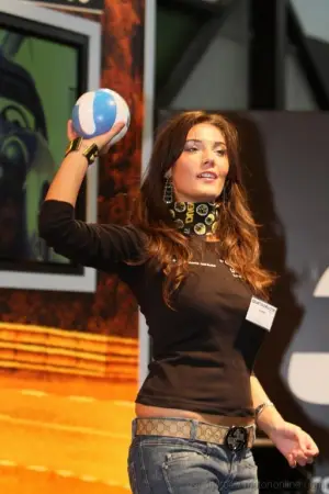 Stand girl Motorshow Bologna 2010