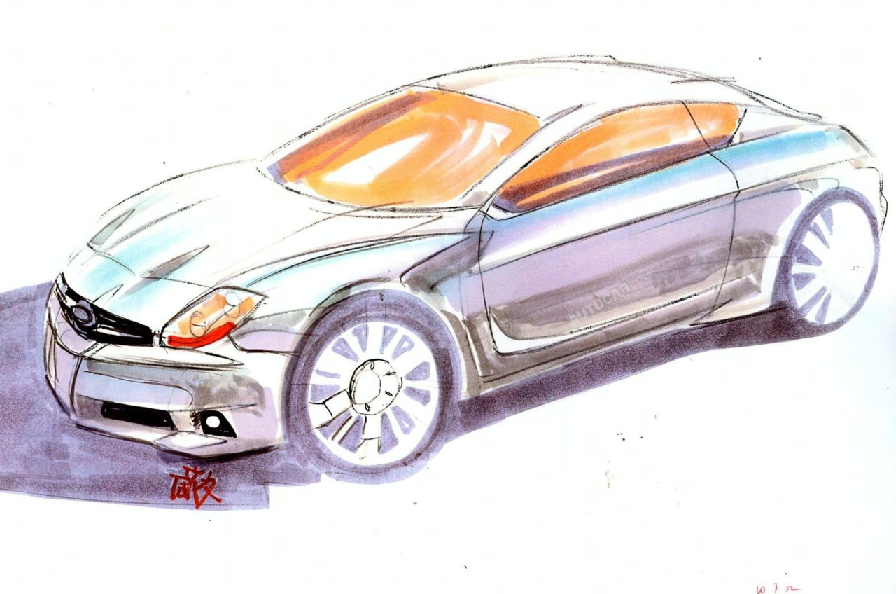 Subaru Coupè: bozzetti