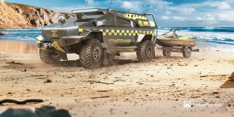 Tesla Cybertruck rendering - LeaseFetcher - 4