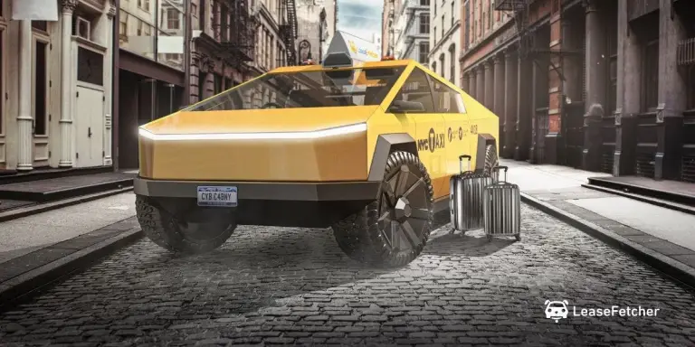 Tesla Cybertruck rendering - LeaseFetcher - 3