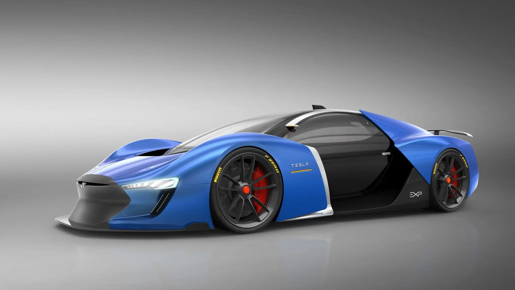 Tesla Model EXP - Rendering by Xabier Albizu - 5