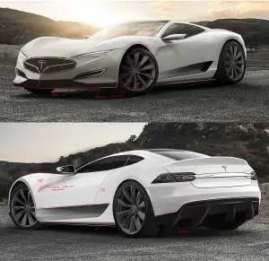 Tesla Model R - Rendering