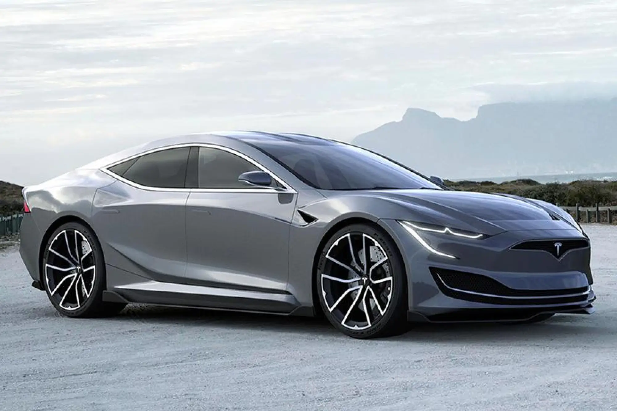 Tesla Model S 2021 - Rendering - 1