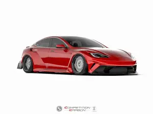 Tesla Model S Plaid Competition Carbon - Render - 2
