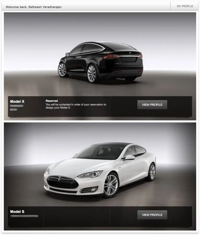 Tesla Model X - Configuratore - 2