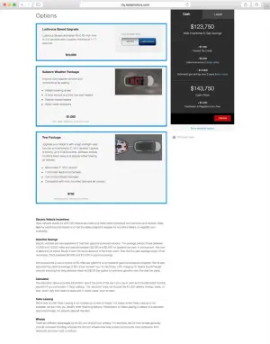 Tesla Model X - Configuratore