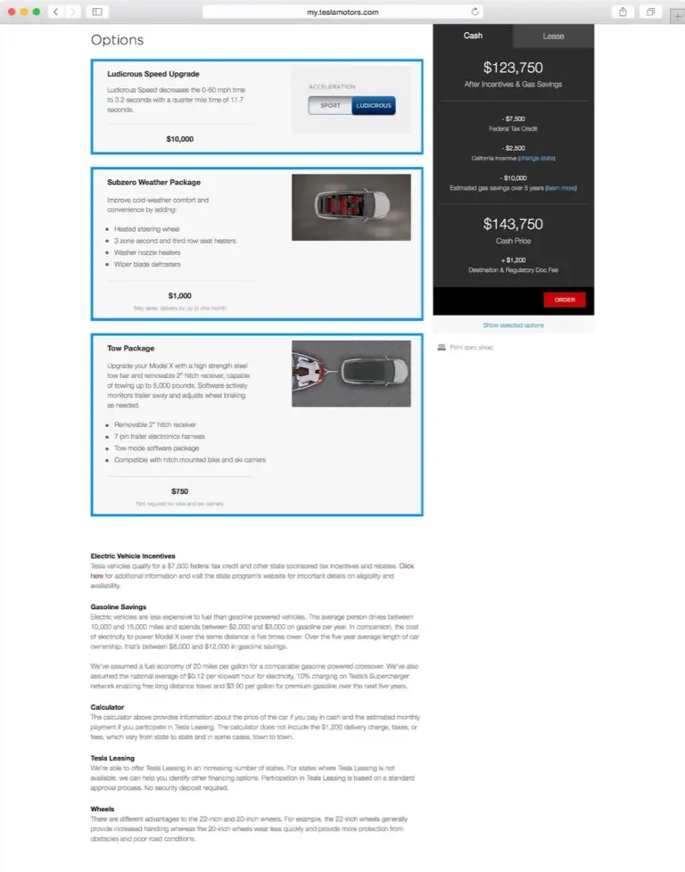 Tesla Model X - Configuratore - 5