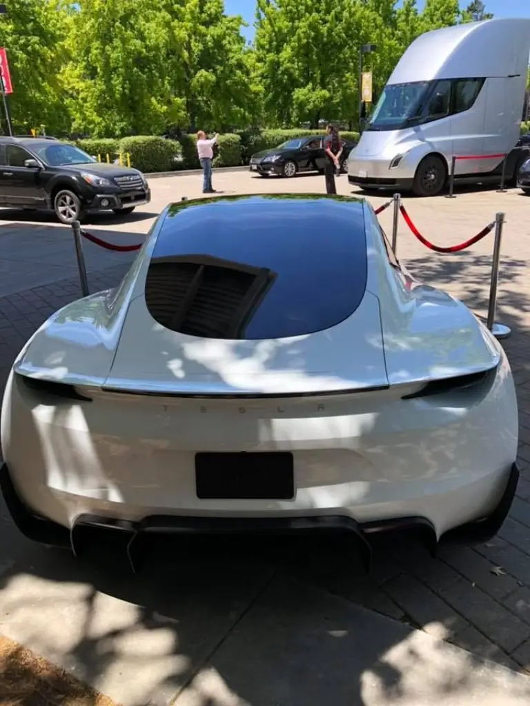 Tesla Roadster 2020 bianca - 4