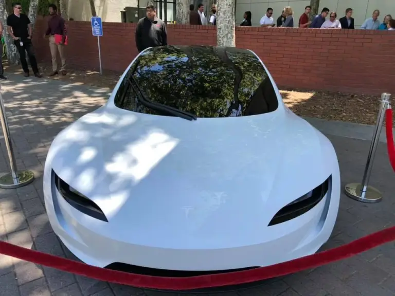 Tesla Roadster 2020 bianca - 9