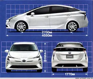 Toyota Prius MY 2016 - Immagini leaked