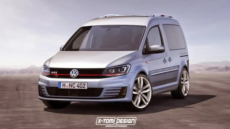 Volkswagen Caddy GTI e R rendering - 1
