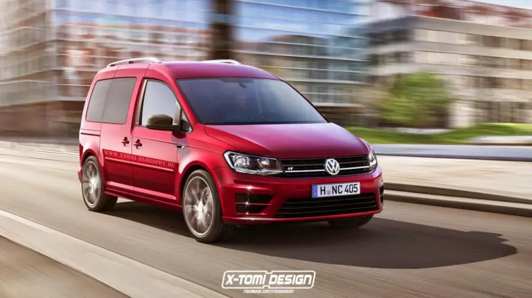 Volkswagen Caddy GTI e R rendering - 3