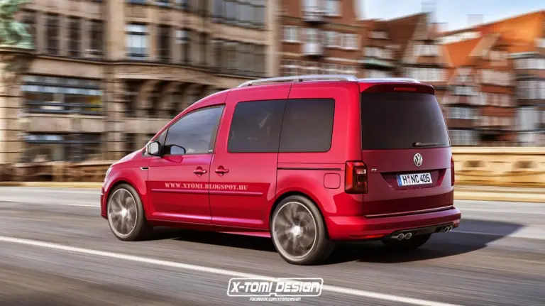 Volkswagen Caddy GTI e R rendering - 4