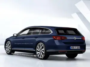 Volkswagen CC Shooting Brake rendering RM Design