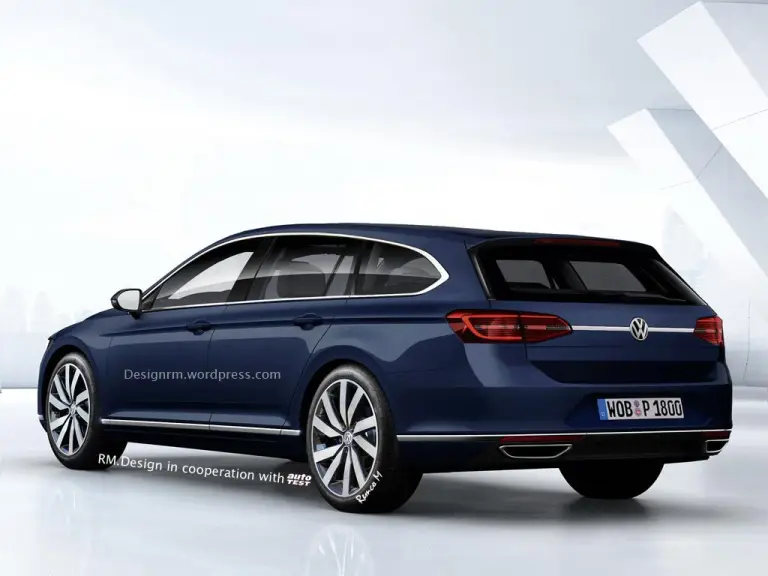 Volkswagen CC Shooting Brake rendering RM Design - 2