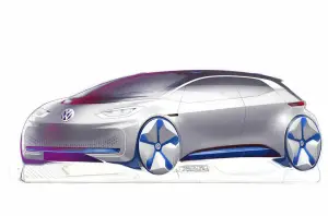 Volkswagen - Concept car elettrica - Sketch design - 2
