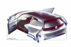 Volkswagen - Concept car elettrica - Sketch design - 4