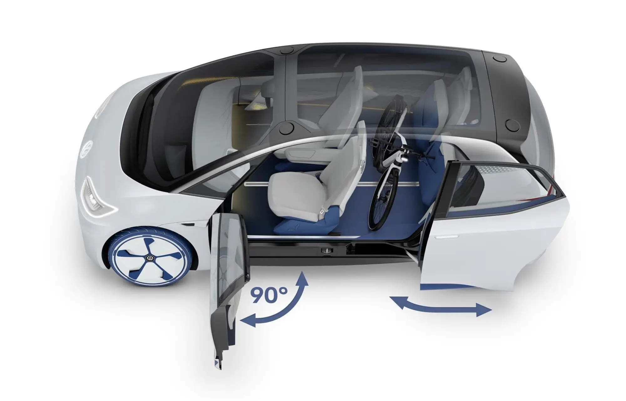 Volkswagen Concept I.D. Salone di parigi 2016 foto stampa - 21