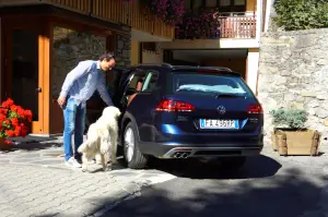 Volkswagen Golf Alltrack Prova su strada 2016