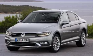 Volkswagen Passat Alltrack - render della versione sedan - 1