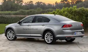 Volkswagen Passat Alltrack - render della versione sedan - 2