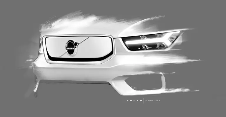 Volvo XC40 elettrica - Sketch - 1