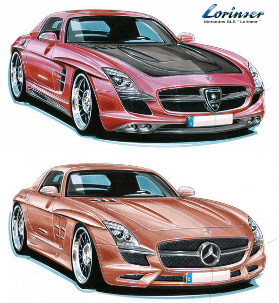 Lorinser anticipa i suoi progetti per la Mercedes SLS AMG Gullwing