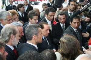 EICMA 2009: Il Primo Ministro Silvio Berlusconi alla cerimonia inaugurale
