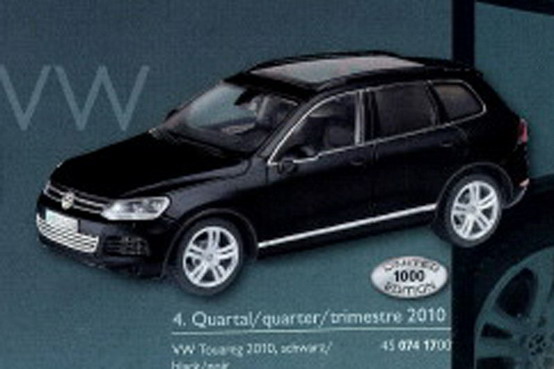 Ancora giocattoli: anteprima in miniatura della Volkswagen Touareg 2011