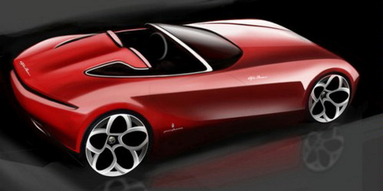 Pininfarina ci mostra un secondo disegno della prossima spider Alfa Romeo