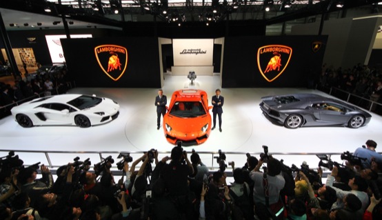 Lamborghini Aventador, debutto asiatico al Salone di Shanghai 2011