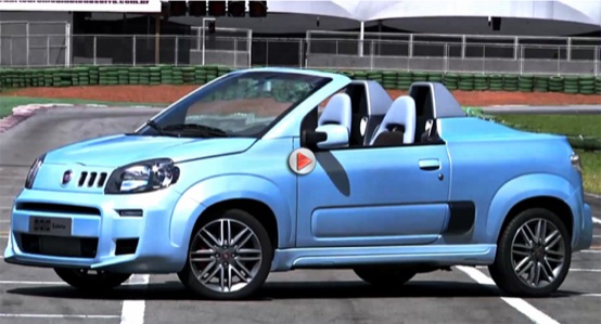 Fiat Uno Cabrio, il prototipo filmato su strada