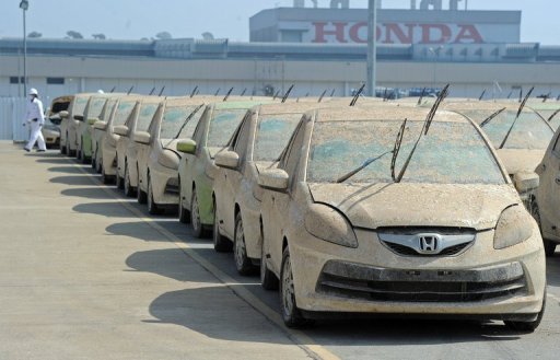Honda, 1.055 vetture nuove verranno distrutte a causa delle alluvioni