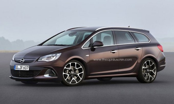 Weinig tunnel Autorisatie Opel Astra Sports Tourer OPC, il render dell'ipotetica variante sportiva