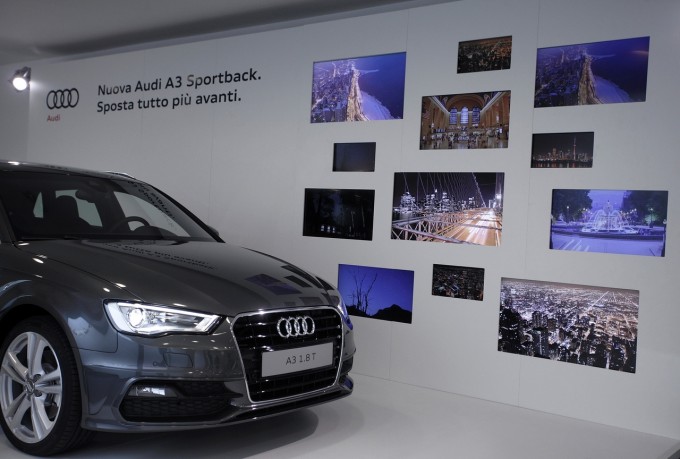 Nuova Audi A3 presso gli Audi Temporary Store