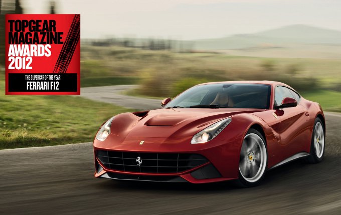 Ferrari F12berlinetta incoronata “Supercar of the Year 2012” dalla rivista BBC Top Gear