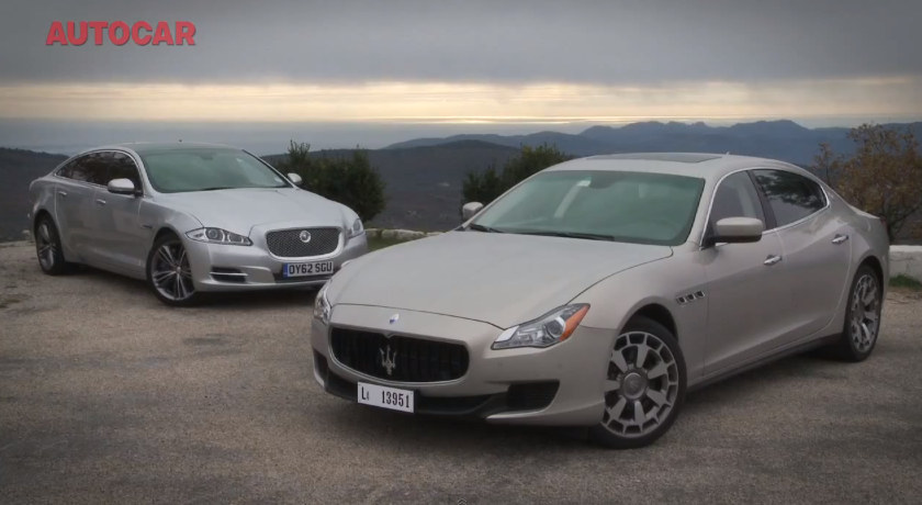 Maserati Quattroporte 2013 provata insieme alla Jaguar XJ