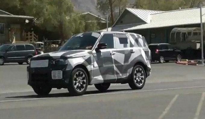 Nuovo Range Rover Sport filmato in giro nel deserto del Mojave