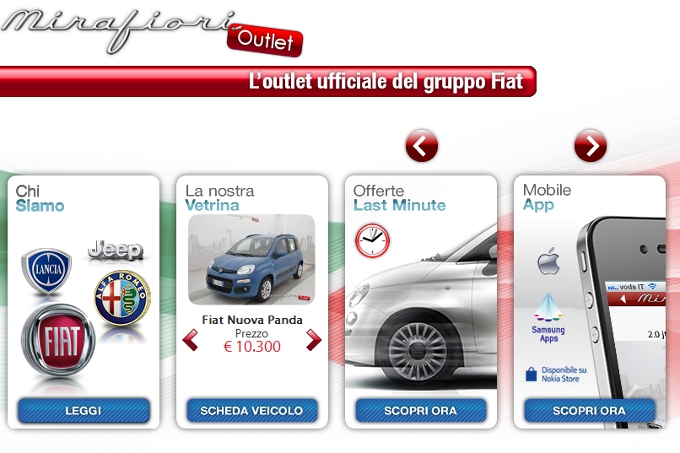 Mirafiori Outlet: la vetrina web di FIAT ora anche sulle SMART TV di Samsung