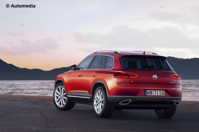 Volkswagen Tiguan XL 2015, rendering della generosa di Wolfsburg