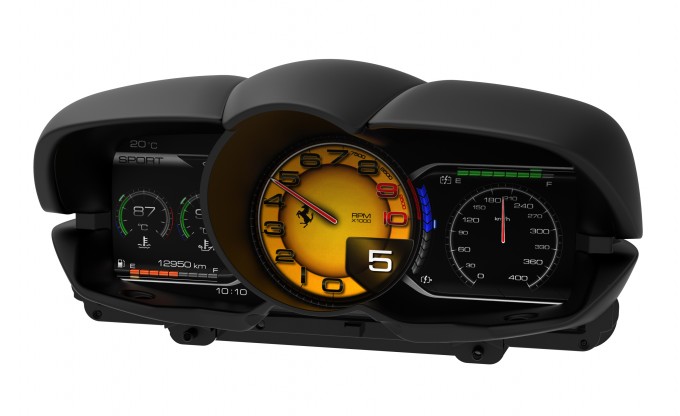 Ferrari LaFerrari, ecco il quadro strumenti digitale