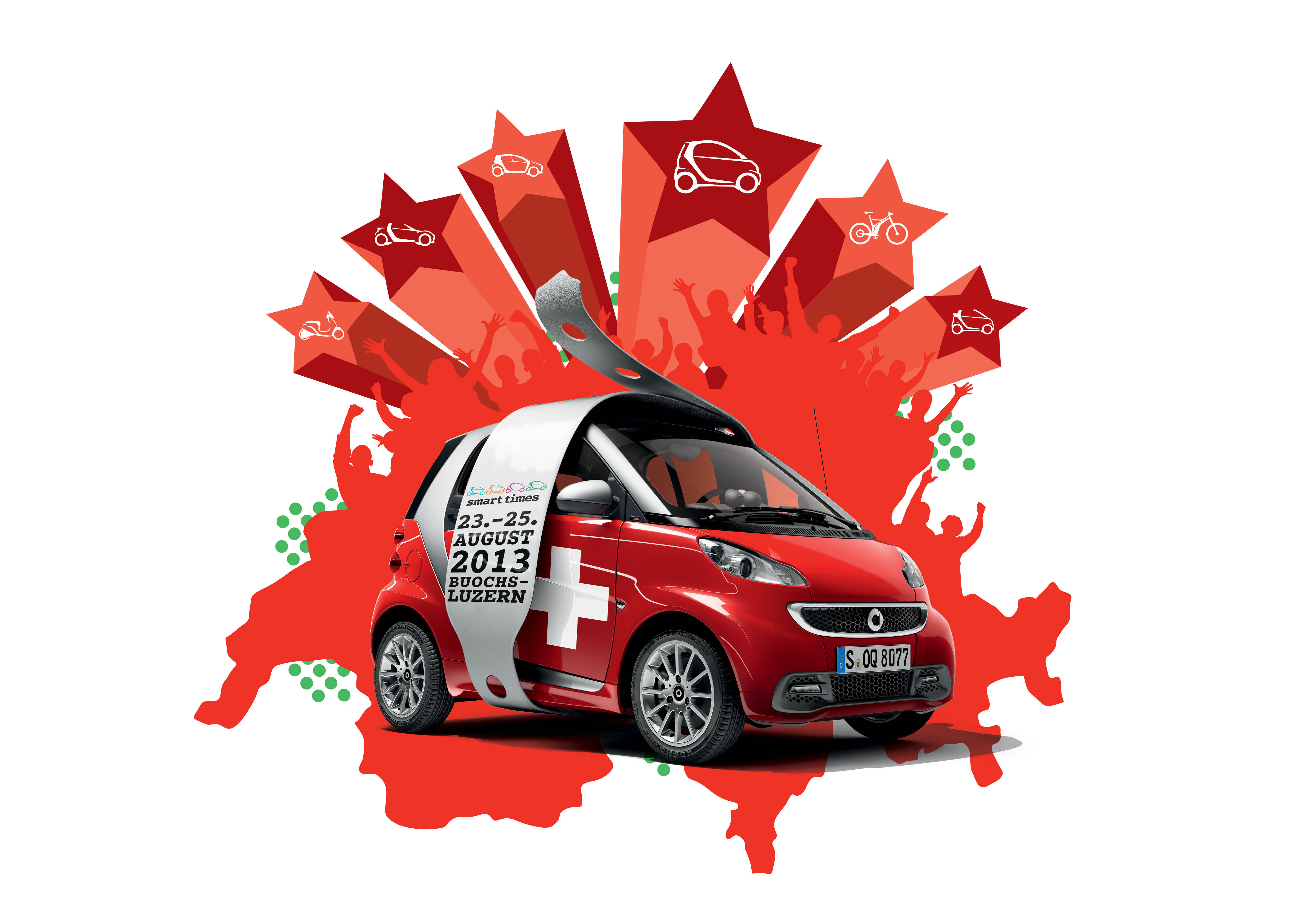 Smart Times 2013, maxiraduno Smart a Lucerna