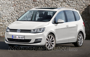 Volkswagen Touran 2013, nuovo render della monovolume tedesca