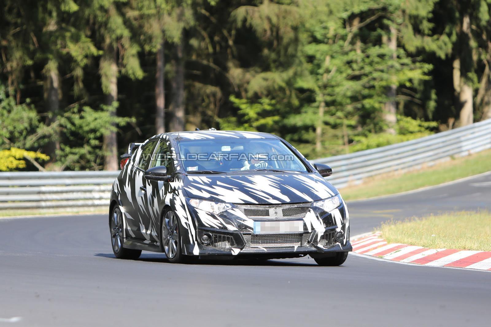 Honda Civic Type R 2015 nuove foto spia