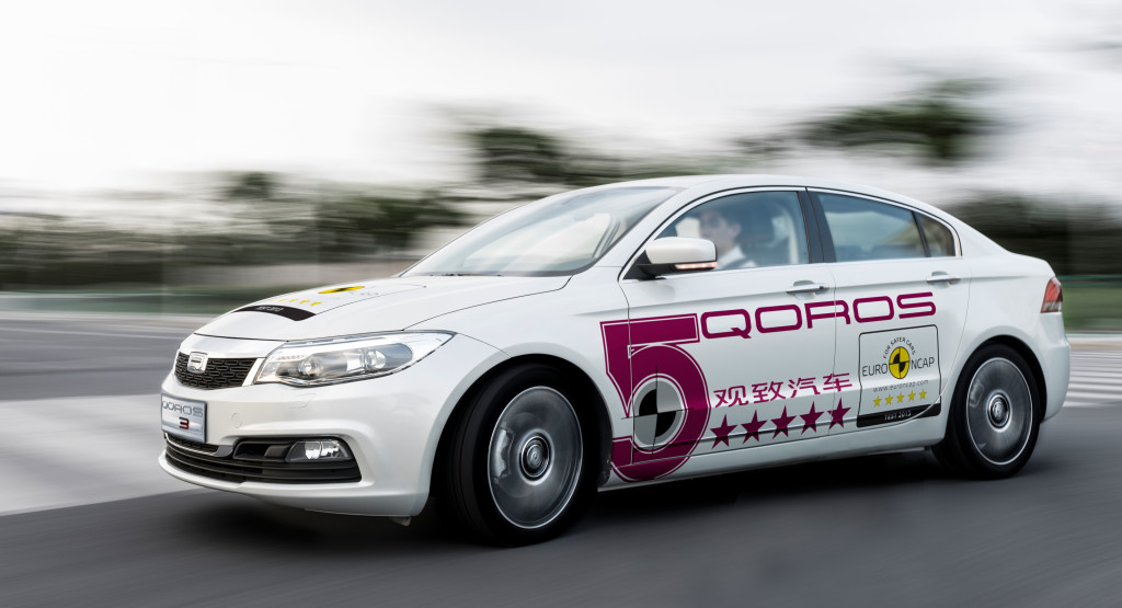 Qoros 3 Sedan conquista le cinque stelle Euro NCAP