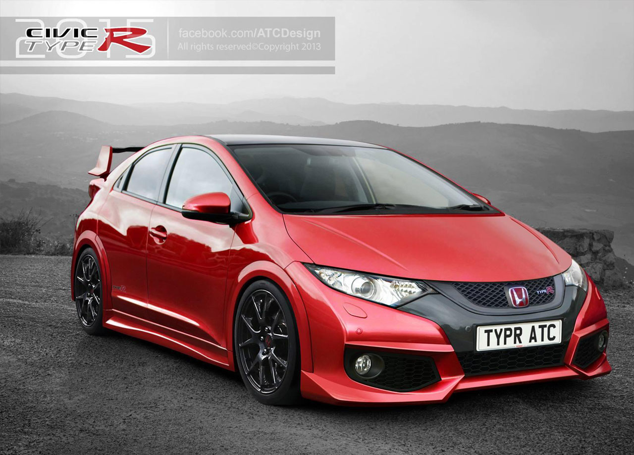 Honda Civic Type-R, un rendering del suo possibile design
