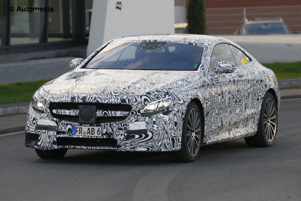 Mercedes S63 AMG Coupè 2014, nuove foto spia della sportiva della Stella