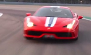 Ferrari 458 Speciale sul circuito di Fiorano