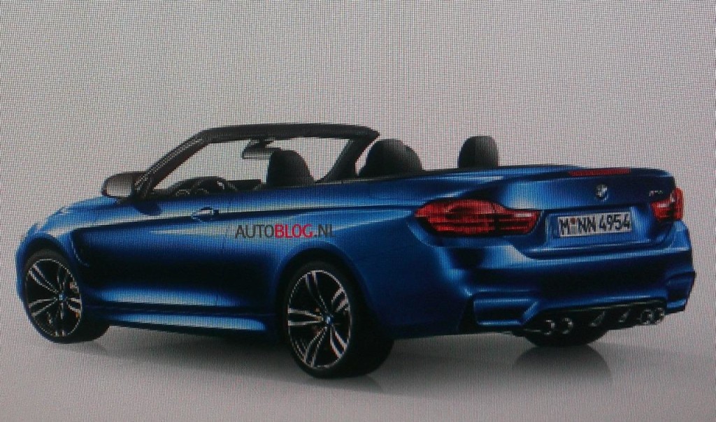 BMW M4 Cabrio, sfugge una prima immagine